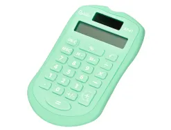 Calculatrice de poche liderpapel xf42 8 chiffres solaire et piles 94x59,5x10,5mm coloris vert