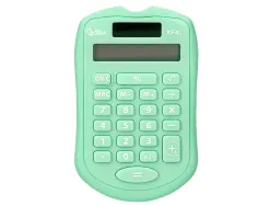 Calculatrice de poche liderpapel xf42 8 chiffres solaire et piles 94x59,5x10,5mm coloris vert