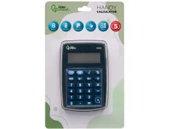 Calculatrice de poche liderpapel xf02 8 chiffres avec pile 99x64x9 mm coloris bleu