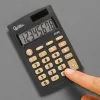 Calculatrice de poche xf05 8 chiffres solaire et piles 98x62x8 mm coloris noir