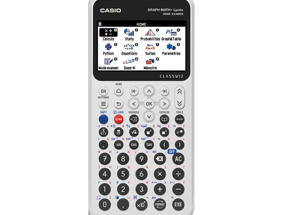 Calculatrice graphique casio lycee graph math coloris blanc