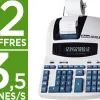 Calculatrice ibico 1232x imprimante professionnelle bicolore 12 chiffres conversion franc/euro 230x300x75mm 1.8kg
