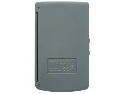 Calculatrice liderpapel de poche xf15 10 chiffres avec couvercle solaire et piles coloris gris 123x75x12 mm