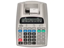 Calculatrice liderpapel imprimante professionnelle bicolore 12 chiffres 225x158x56mm coloris blanc