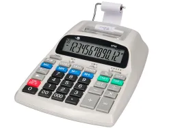 Calculatrice liderpapel imprimante professionnelle bicolore 12 chiffres 225x158x56mm coloris blanc