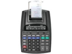 Calculatrice liderpapel imprimante professionnelle bicolore 12 chiffres 225x158x56mm coloris noir