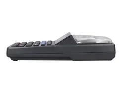 Calculatrice q-connect impression ecran 12 chiffres addition soustraction memoire 192x98x44mm coloris noir
