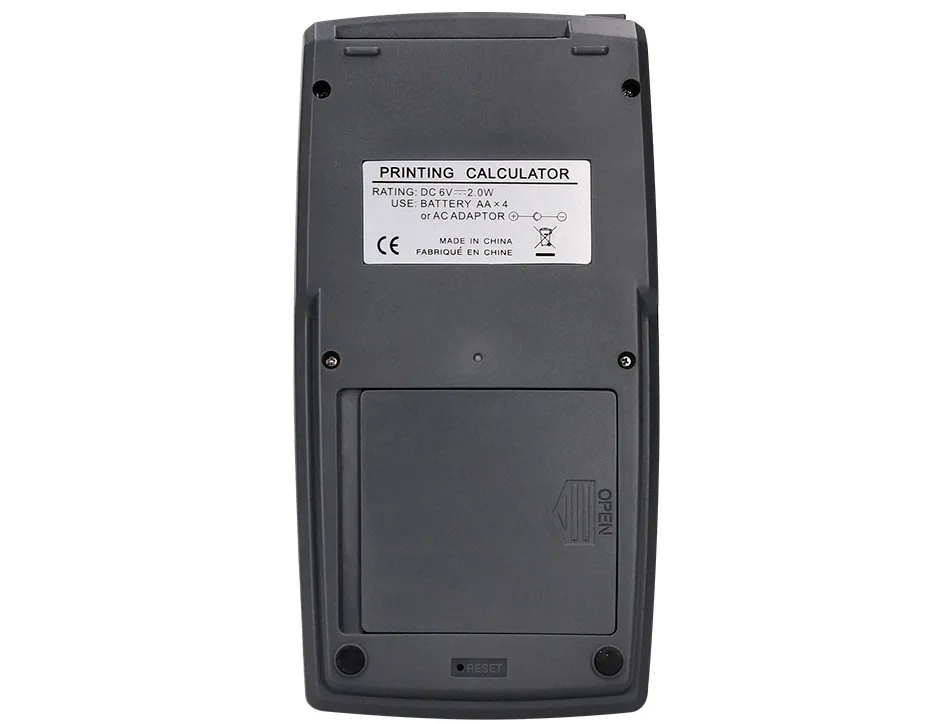 Calculatrice q-connect impression ecran 12 chiffres addition soustraction memoire 192x98x44mm coloris noir