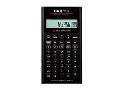 Calculatrice texas instruments financière ba ii plus scientifique professionnel valeur argent temps 156x81x15mm 151.8g