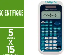 Calculatrice texas instruments scientifique ti-collège plus touches menus fonctions français écran 2 lignes