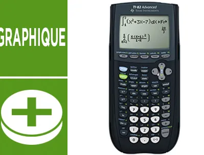 Calculatrice texas instruments graphique ti-82 advanced fonctions essentielles câble usb inclus 190x90x25mm 290g