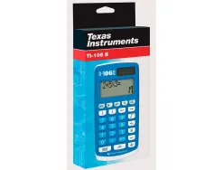 Calculatrice texas instruments primaire ti-106 ii 4 opérations séparateur milliers capot protection 125x70x15mm 66g