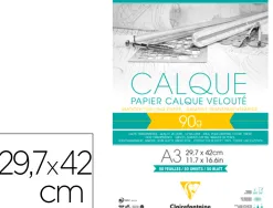 Calque 29.7x42 90/95g bloc 50f