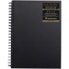 Carnet spirale goldline a4 couverture noir portrait 21x29,7cm 140g 64f