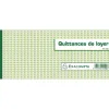 Carnet à souche exacompta quittances loyer 16,5x10,5cm 50 feuillets 95g papier chèque amagnétique