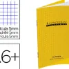 Carnet agrafé conquérant classique couverture polypropylène 11x17cm 96 pages 90g 5x5mm coloris jaune