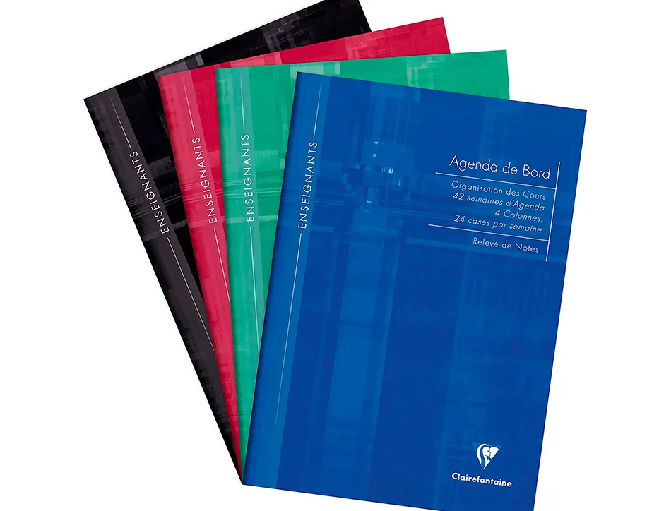 Carnet bord broché clairefontaine pour enseignants a4 21x29,7cm 144 pages