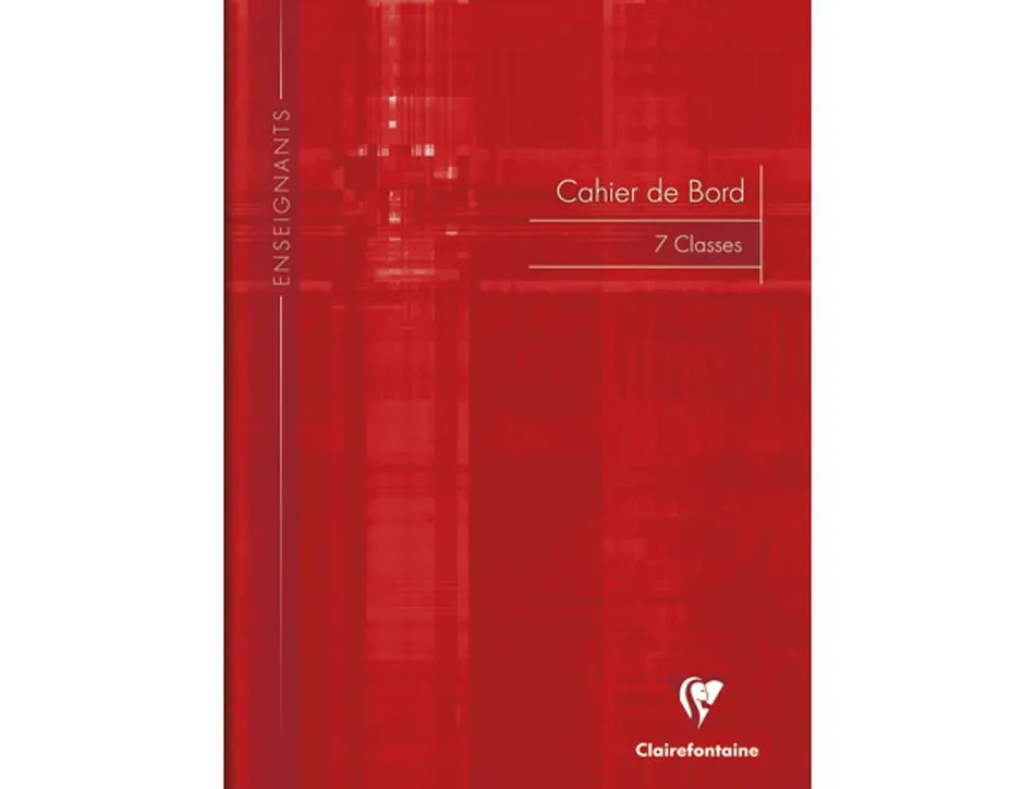 Carnet bord piqué clairefontaine pour enseignants a4 21x29,7cm 44 pages
