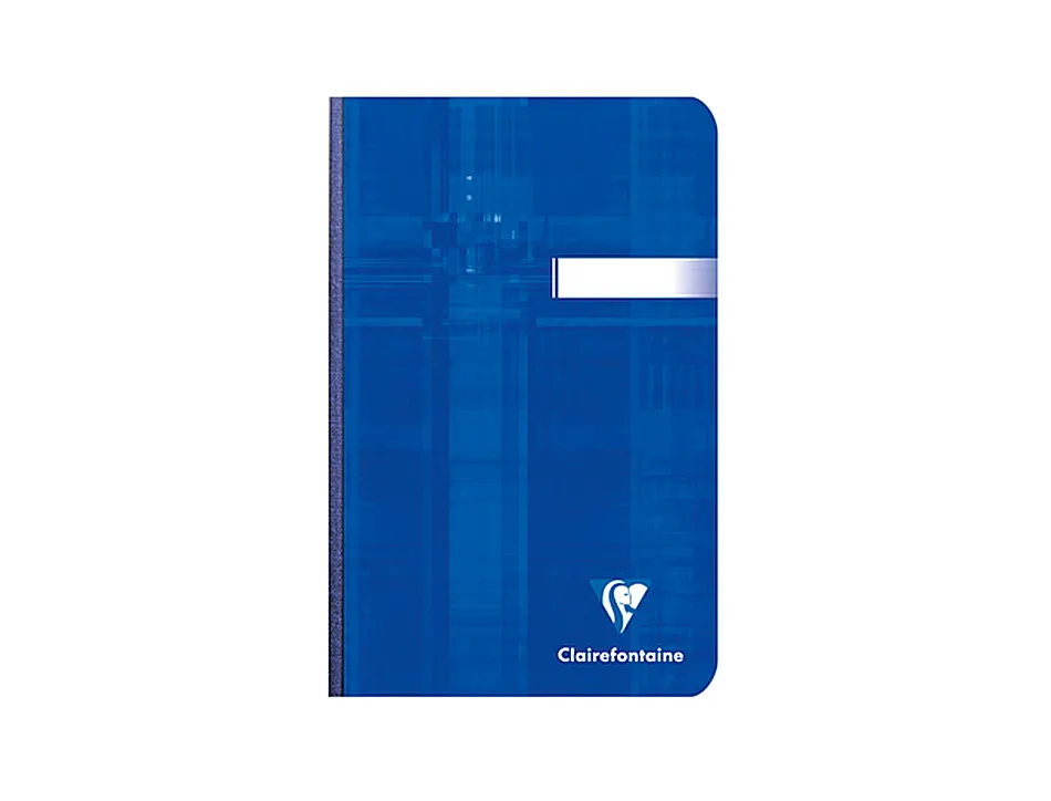 Carnet broché clairefontaine papier vélin velouté couverture pelliculée lavable souple 11x17cm 192 pages 90g 5x5mm