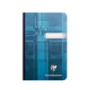 Carnet broché clairefontaine papier vélin velouté couverture pelliculée lavable souple 9x14cm 192 pages 90g 5x5mm