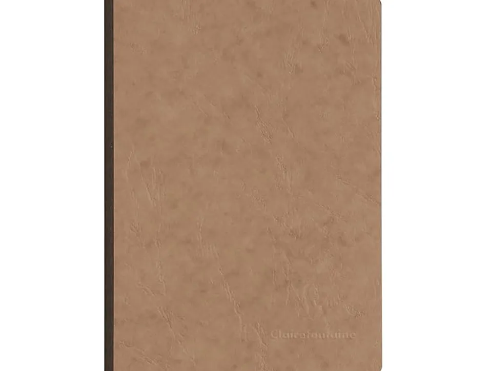 Carnet brochure clairefontainenomaddict 148x210mm 192 pages reglure lignee coloris tabac