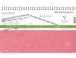 Carnet clairefontaine my weekly planner age bag nomaddict reliure integrale 29,7x17cm 120p detachables
