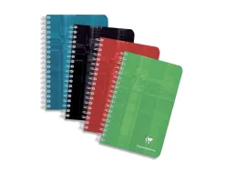 Carnet clairefontaine reliure intégrale papier vélin velouté couverture pelliculée lavable 11x17cm 100 pages 90g 5x5mm