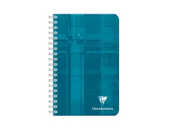 Carnet clairefontaine reliure intégrale papier vélin velouté couverture pelliculée lavable 11x17cm 100 pages 90g 5x5mm