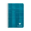 Carnet clairefontaine reliure intégrale papier vélin velouté couverture pelliculée lavable 11x17cm 180 pages 90g 5x5mm