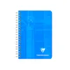 Carnet clairefontaine reliure intégrale papier vélin velouté couverture pelliculée lavable 9x14cm 180 pages 90g 5x5mm