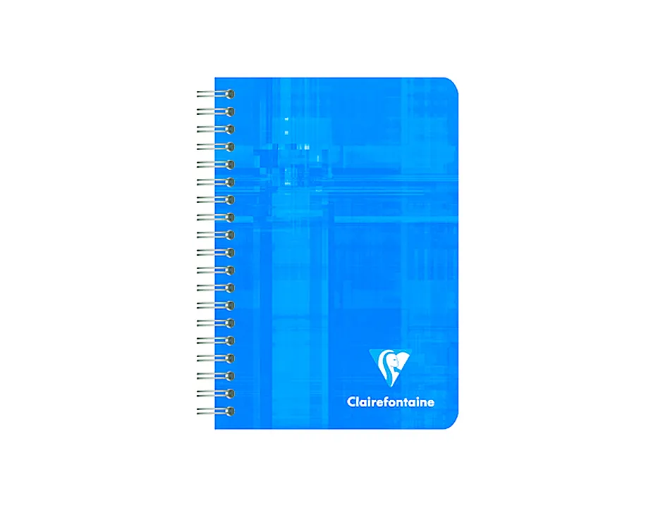 Carnet clairefontaine reliure intégrale papier vélin velouté couverture pelliculée lavable 9x14cm 180 pages 90g 5x5mm