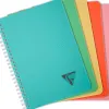 Carnet clairefontaine reliure integrale linicolor essence a5 14,8x21cm couverture pp ligne 90g 180p assortiment