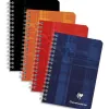 Carnet clairefontaine reliure intégrale papier vélin velouté couverture pelliculée lavable 9x14cm 100 pages 90g 5x5mm