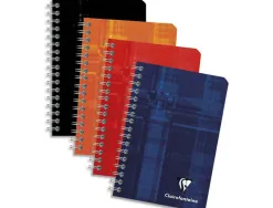Carnet clairefontaine reliure intégrale papier vélin velouté couverture pelliculée lavable 9x14cm 100 pages 90g 5x5mm