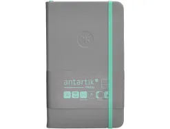 Carnet fermeture elastique turquoise antartik notes couverture rigide a6 ligne 100feuilles 80gr fsc coloris gris