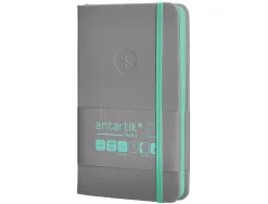Carnet fermeture elastique turquoise antartik notes couverture rigide a6 ligne 100feuilles 80gr fsc coloris gris