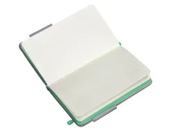 Carnet fermeture elastique turquoise antartik notes couverture rigide a6 ligne 100feuilles 80gr fsc coloris gris