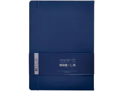 Carnet fermeture elastique antartik notes couverture rigide a4 ligne 100 feuilles 80gr fsc coloris bleu marine