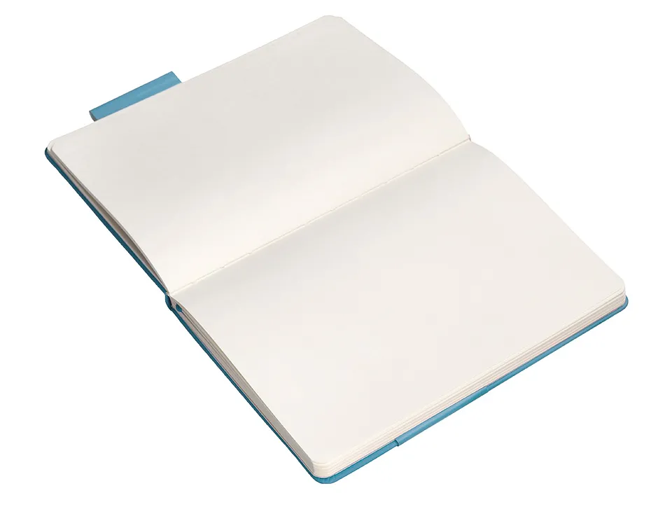 Carnet fermeture elastique antartik notes couverture rigide a5 papier uni ivoire 100 feuilles 80gr fsc bleu ciel