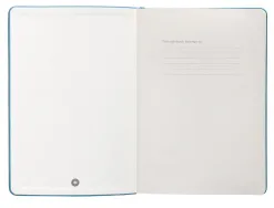 Carnet fermeture elastique antartik notes couverture rigide a5 papier uni ivoire 100 feuilles 80gr fsc bleu ciel