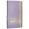 Carnet fermeture elastique jaune antartik notes couverture souple a6 ligne 100 feuilles 80gr fsc coloris lilas