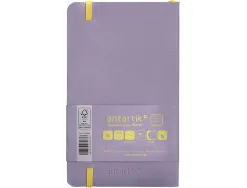 Carnet fermeture elastique jaune antartik notes couverture souple a6 ligne 100 feuilles 80gr fsc coloris lilas