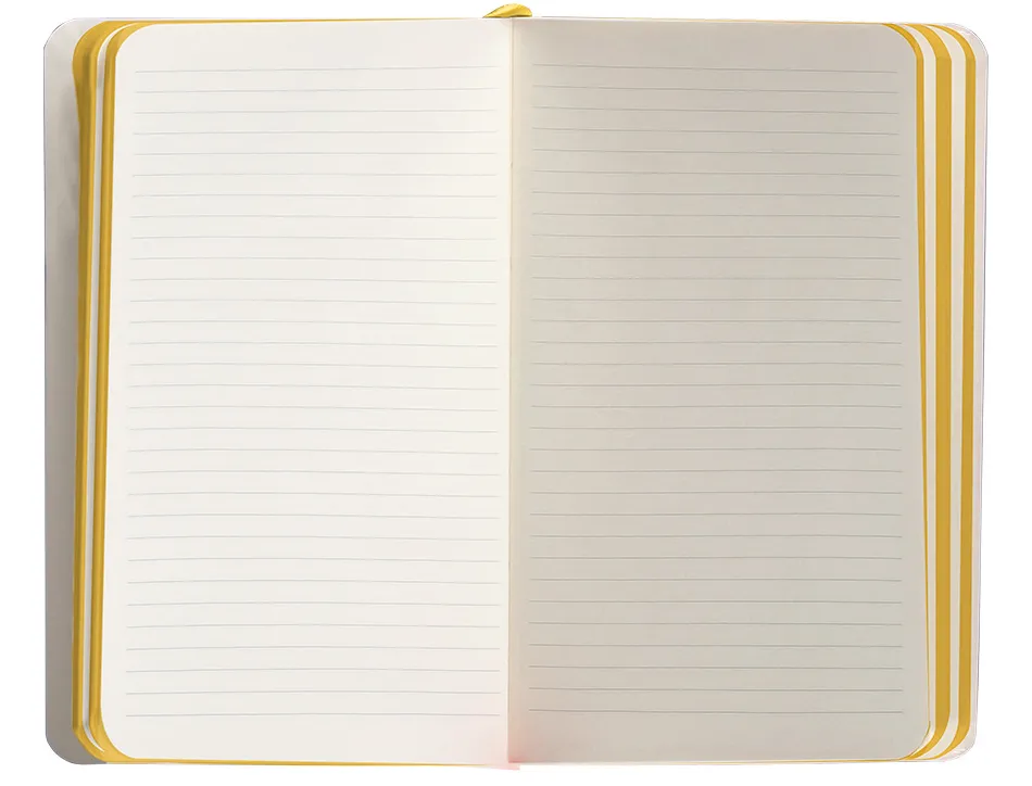 Carnet fermeture elastique jaune antartik notes couverture souple a6 ligne 100 feuilles 80gr fsc coloris lilas