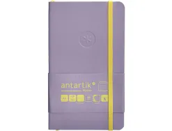 Carnet fermeture elastique jaune antartik notes couverture souple a6 ligne 100 feuilles 80gr fsc coloris lilas