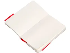 Carnet fermeture elastique antartik notes couverture souple a6 papier uni ivoire 100 feuilles 80gr fsc coloris rouge