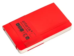 Carnet fermeture elastique antartik notes couverture souple a6 papier uni ivoire 100 feuilles 80gr fsc coloris rouge