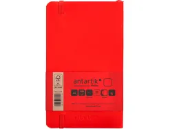 Carnet fermeture elastique antartik notes couverture souple a6 papier uni ivoire 100 feuilles 80gr fsc coloris rouge