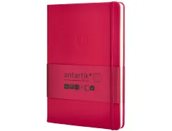 Carnet fermeture elastique antartik notes couverture rigide a5 ligne 100 feuilles 80gr fsc coloris framboise
