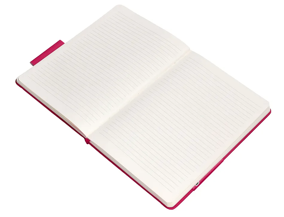 Carnet fermeture elastique antartik notes couverture rigide a5 ligne 100 feuilles 80gr fsc coloris framboise