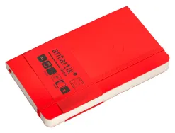 Carnet fermeture elastique antartik notes couverture souple a6 ligne 100 feuilles 80gr fsc coloris rouge